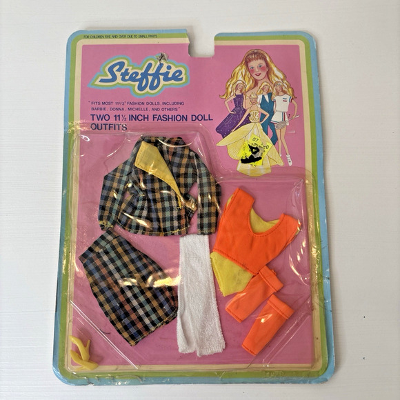 Vintage 1970s–80s Steffie Doll Clothes Outfit Pack – Fits Barbie 11.5” Fashion D - Picture 1 of 5